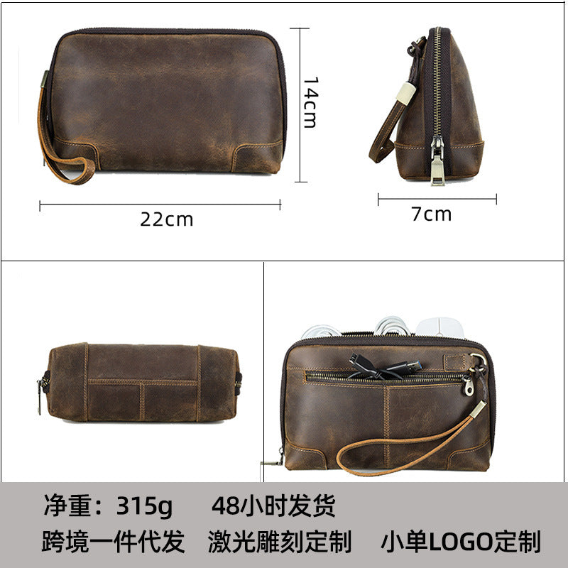 2258 men's clutch wrist bag