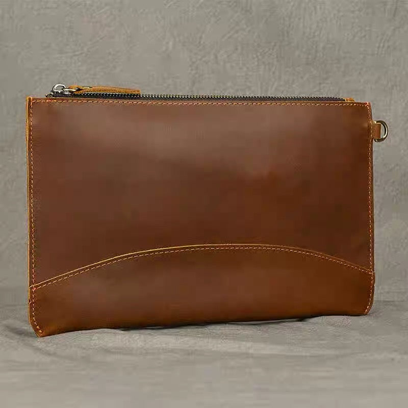 1902 customized unisex leather clutch