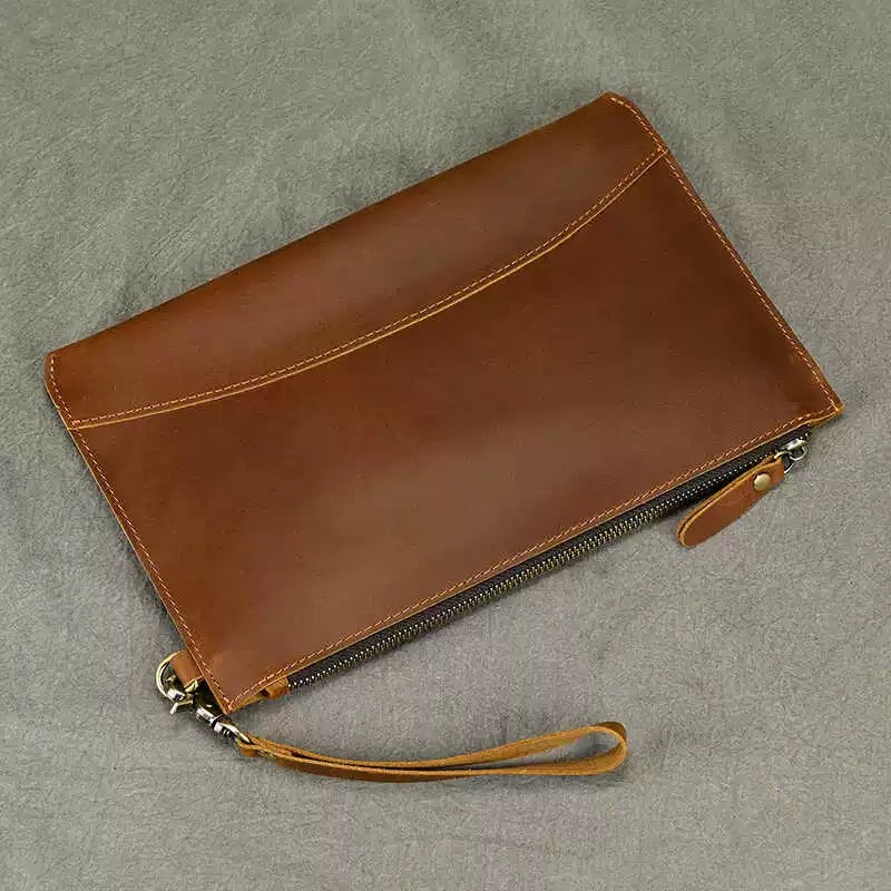 1902 customized unisex leather clutch