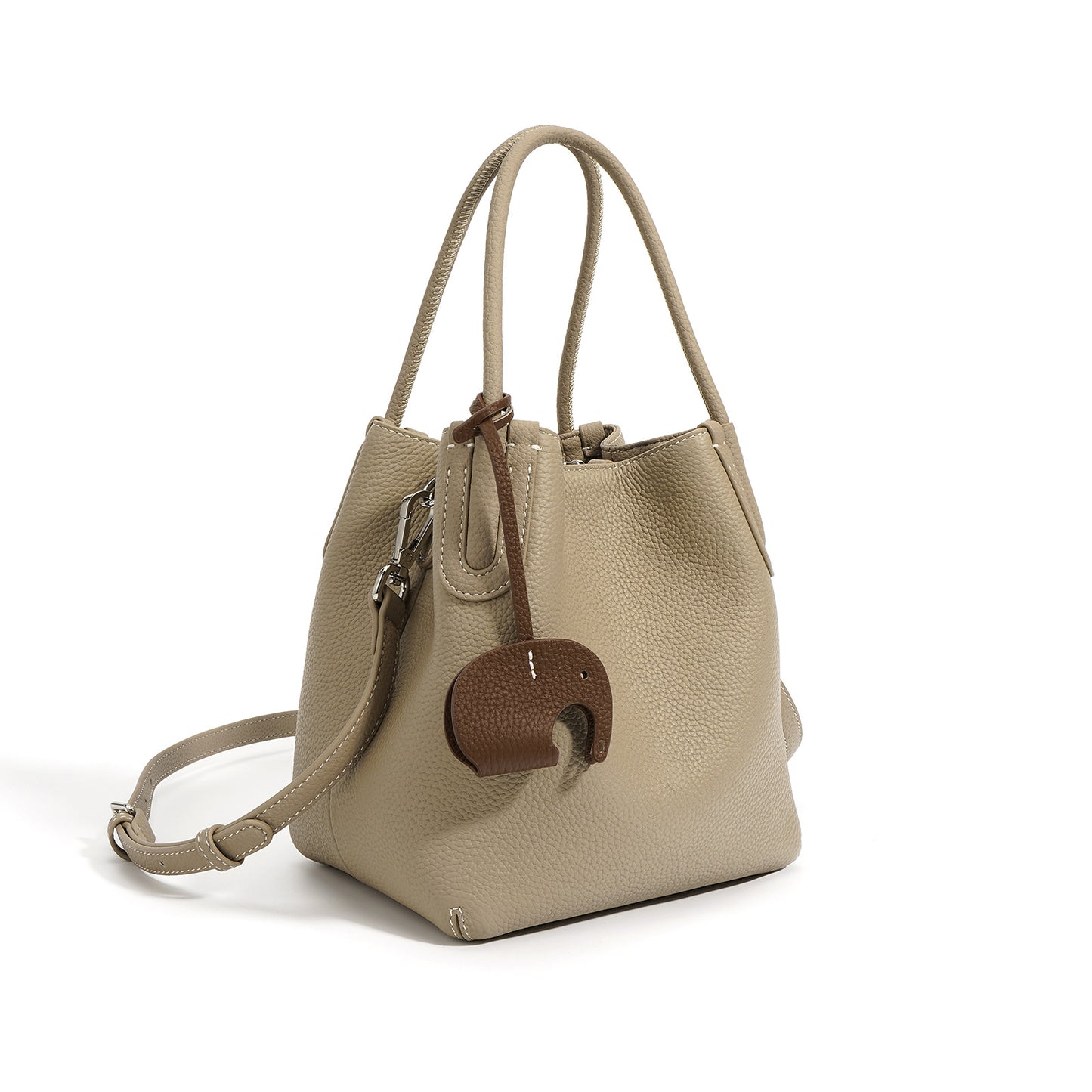 1652 sold cow leather bucket handbag