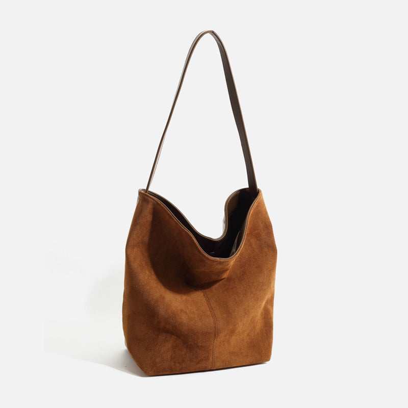 1667 suede leather handbag