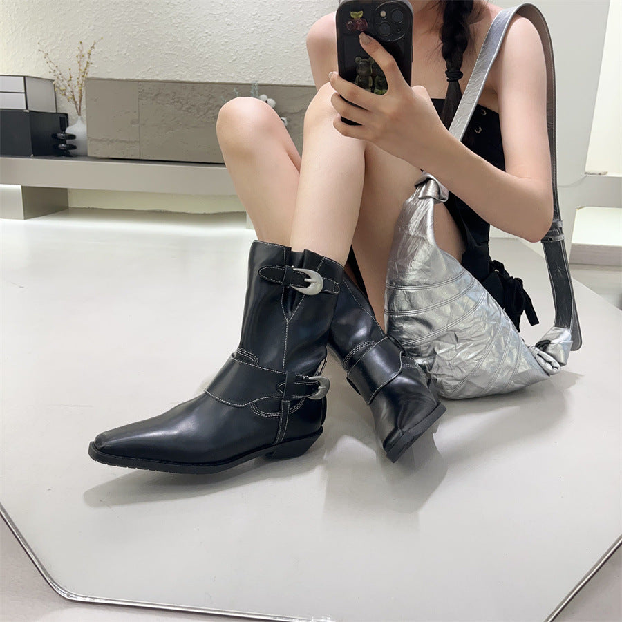 292 genuine leather winter boots