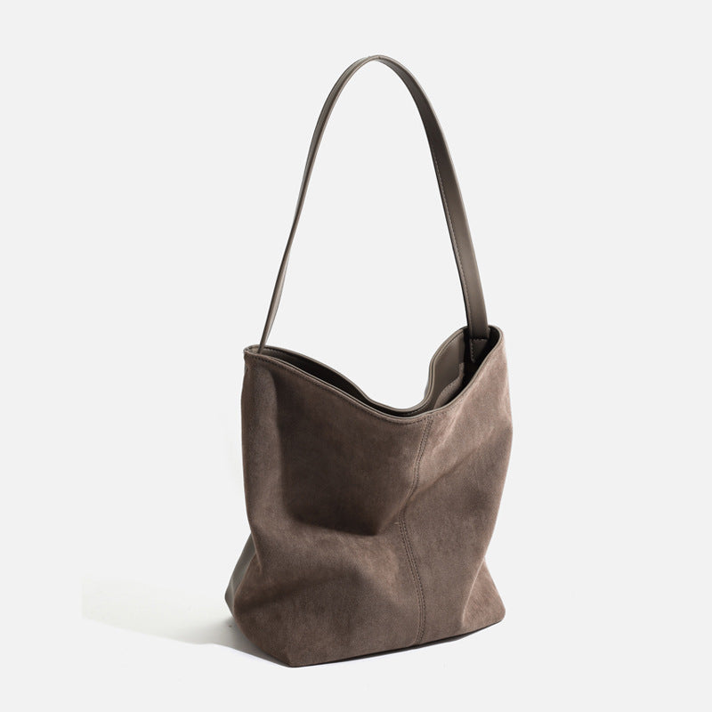 1667 suede leather handbag