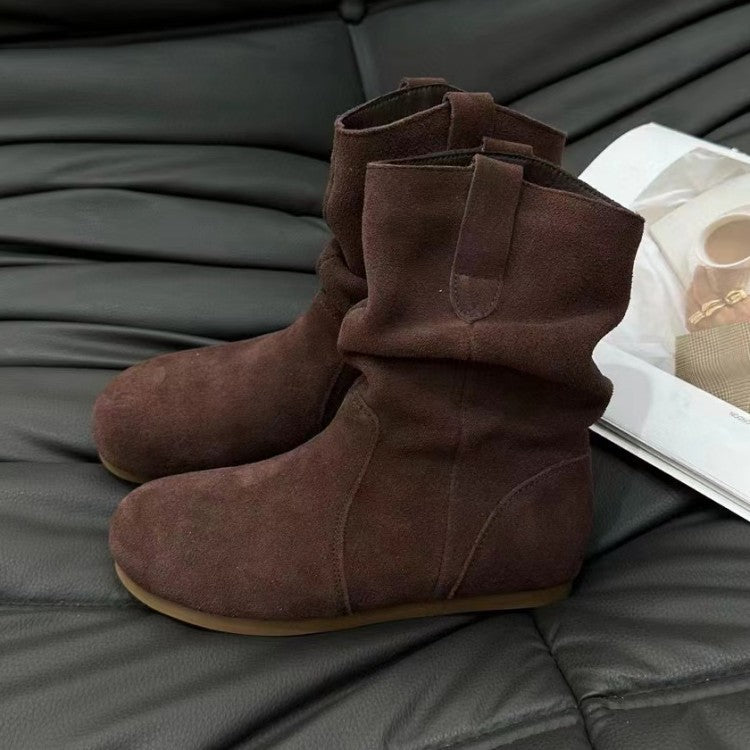 1767 suede leather winter boots