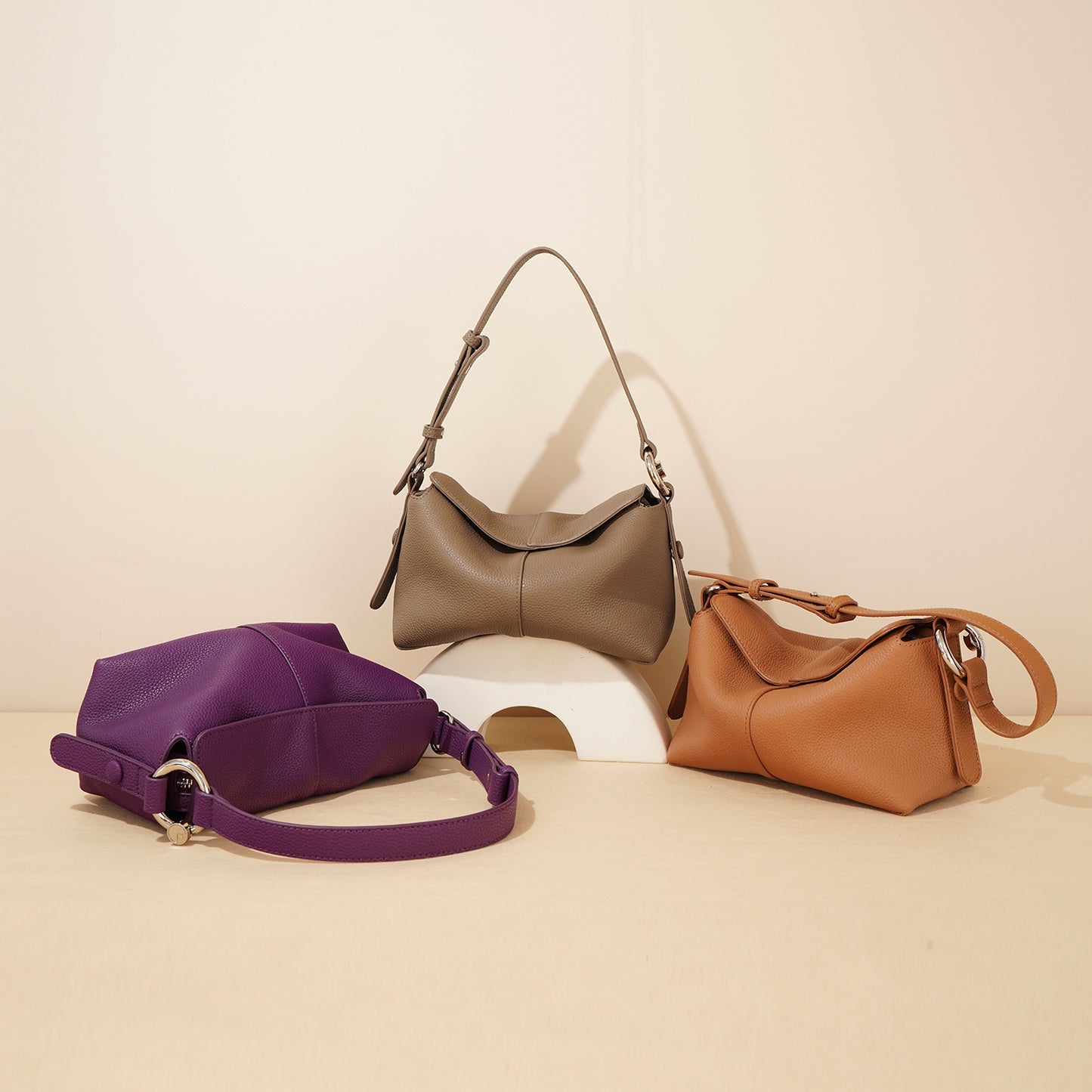 1695 solid casual crossbody bag leather purse