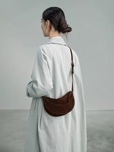 T021 genuine leather handstitch crossbody bag
