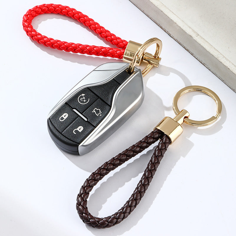 1869 woven rope keychain