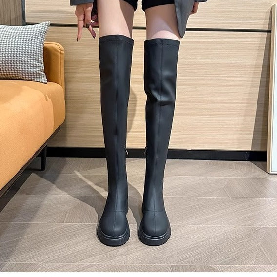 1786 winter over knee long boots