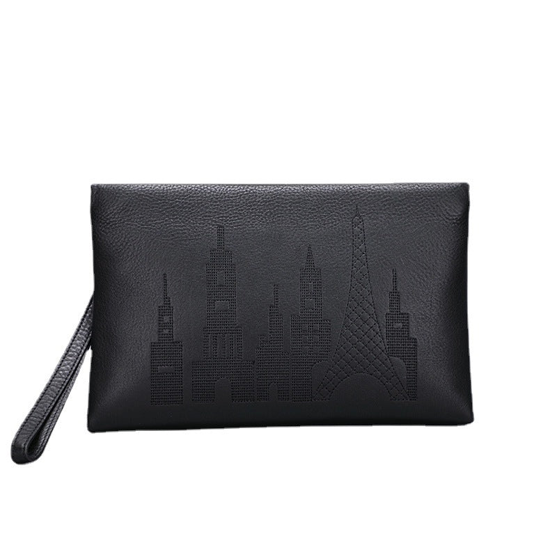 1802 genuine leather men's clutch