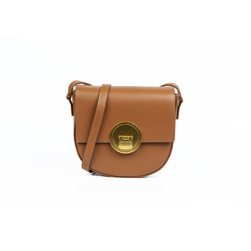 1726 round vintage saddle crossbody bag
