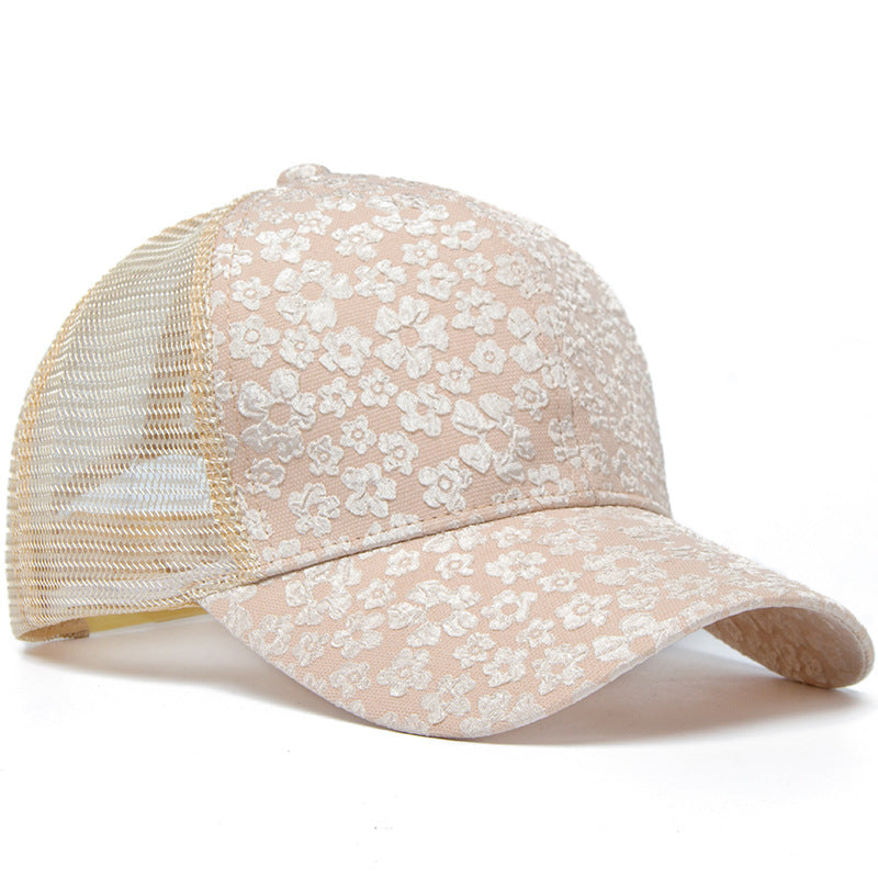 1370 lace mesh baseball cap