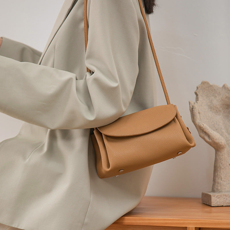 1609 genuine leather crossbody bag for women