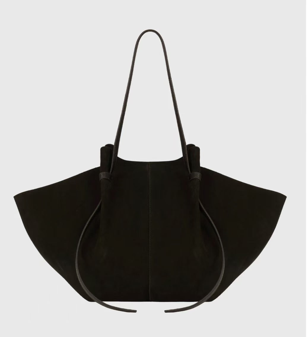 2003 suede leather large hobo bag