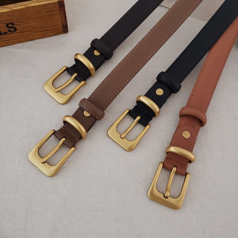 737 alloy women leather belt