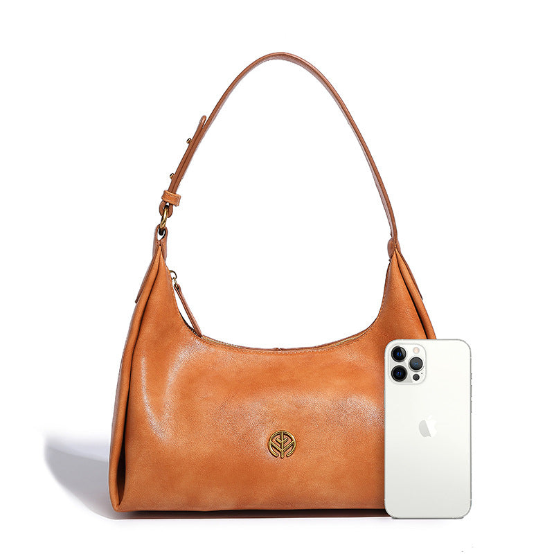 1552 Women Handbag Genuine Leather Vintage Shoulder Bag