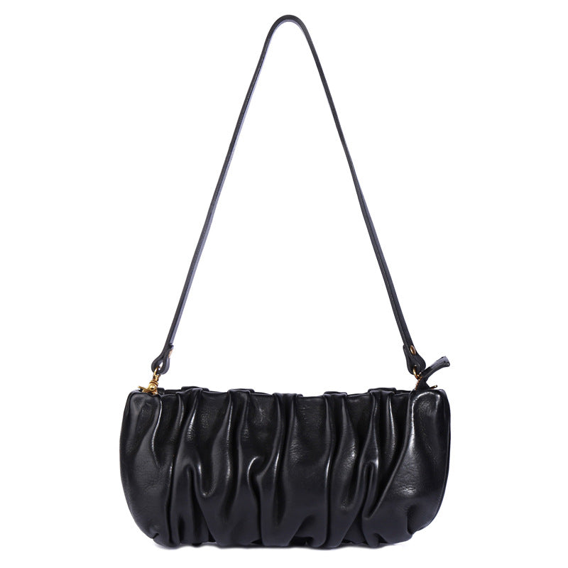 1785 elegant cowhide all-match underarm bag