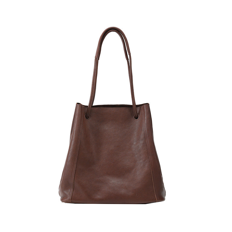 751 genuine leather large handbag