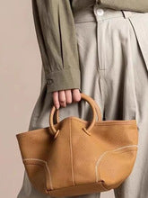 2243 soft leather basket handbag