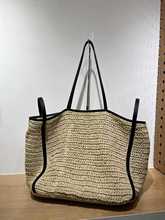 2687 large raffia beach bag