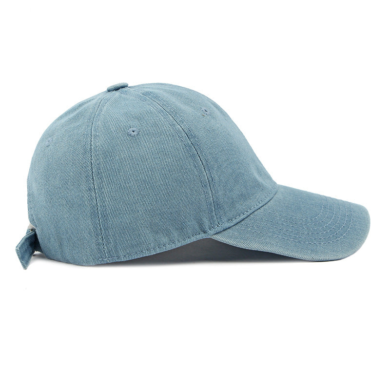 1293 plain denim baseball cap