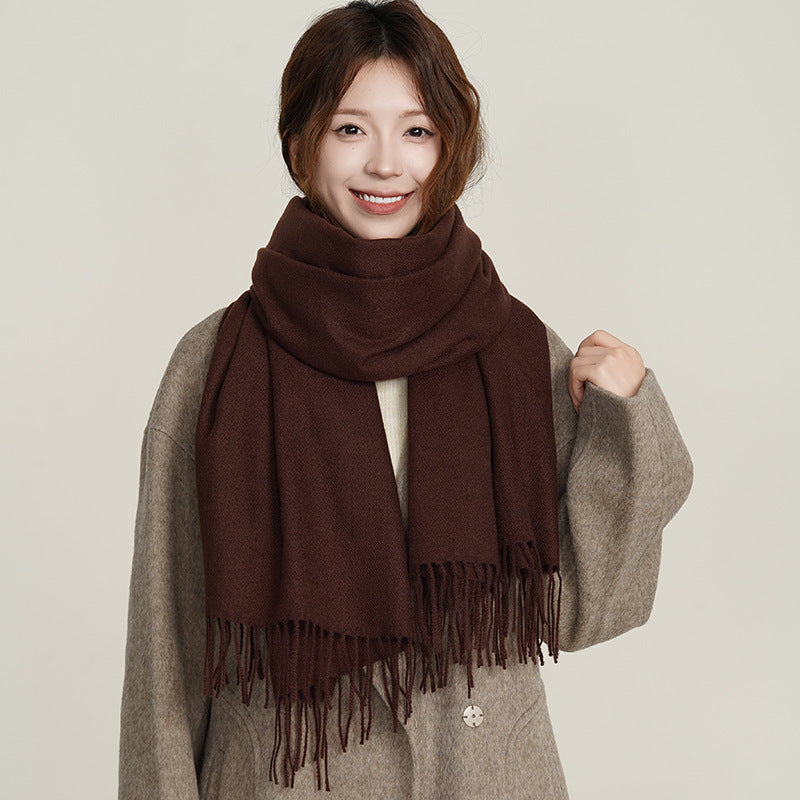 285 solid winter scarf