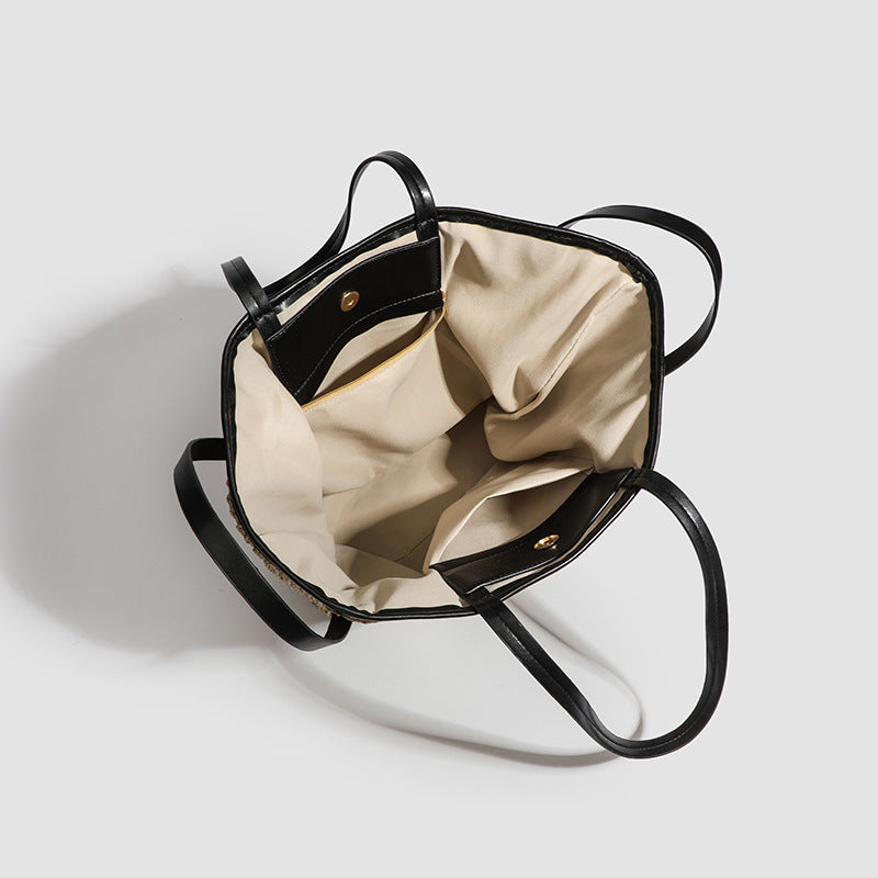 1383 raffia large beach bag