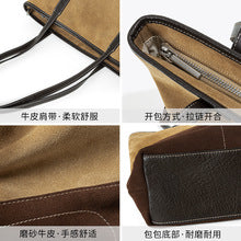 2736 large shopping totes in suede