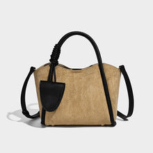 2869 suede leather handbag