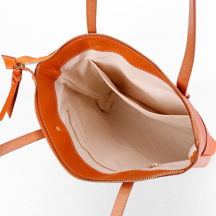 1758 casual solid calf leather women handbag