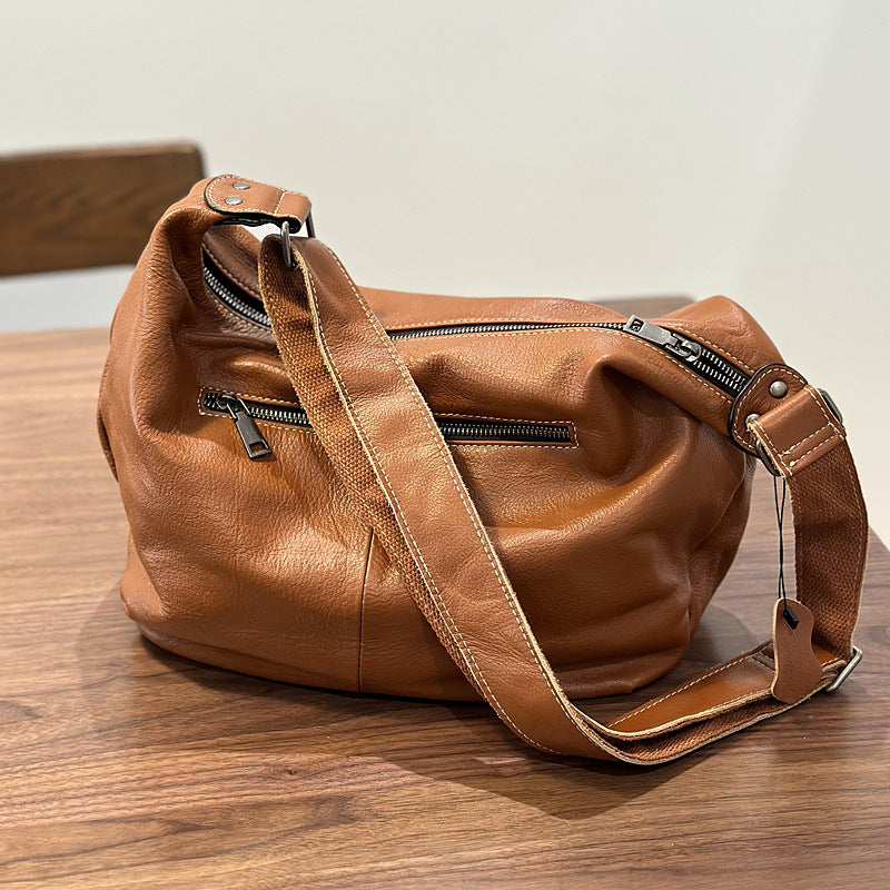 1566 vintage cow leather crossbody bag