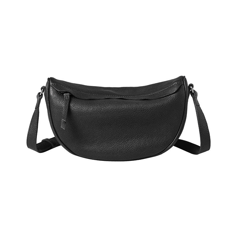 1945 cowhide half moon crossbody bag