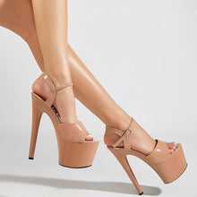 2158 patent leather high-heeled sandals