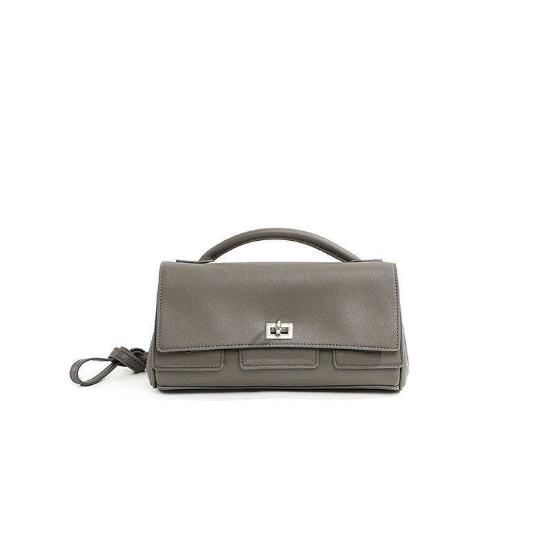 2359 genuine leather flap crossbody bag