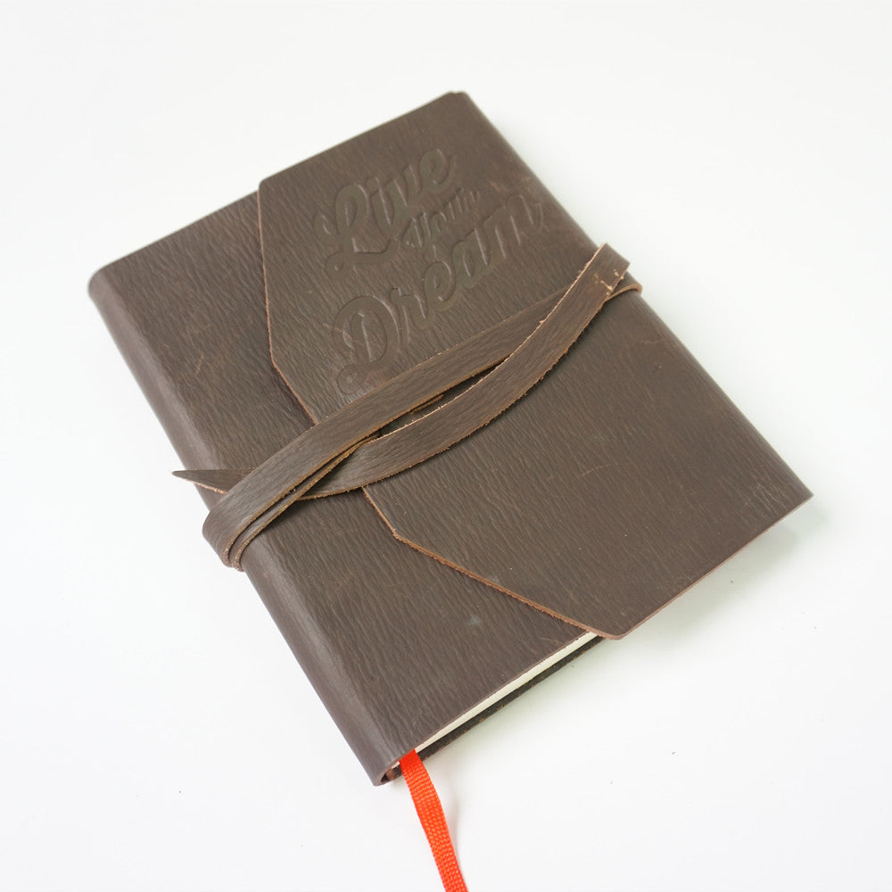 1951 leather cover notebook