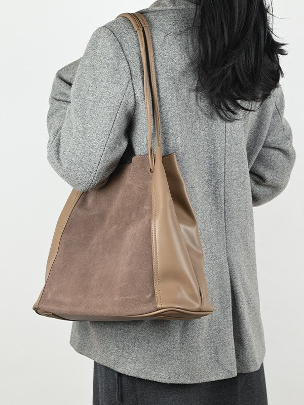 1403 suede leather handbag