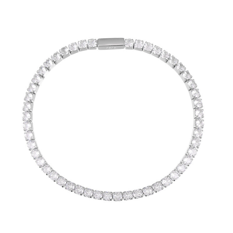 2358 S925 rhinestone shiny bracelet