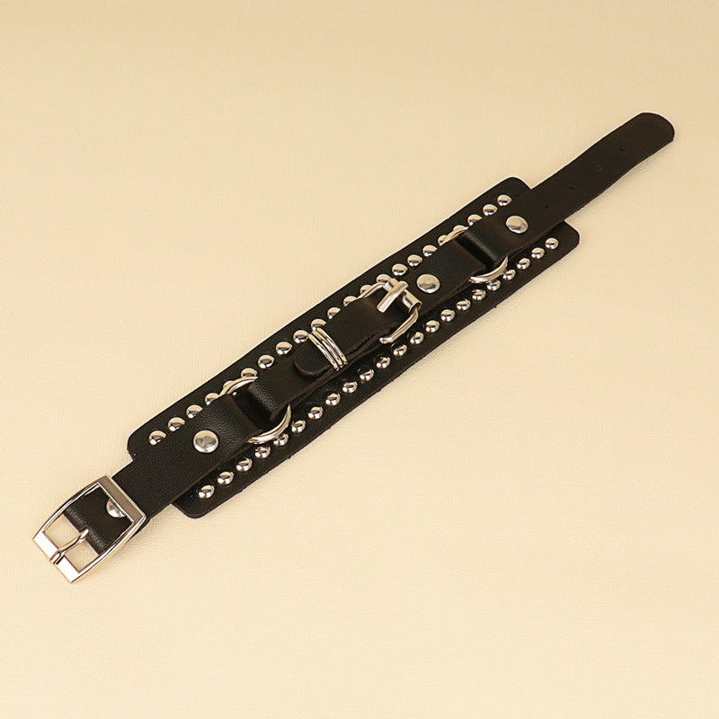 1884 leather bracelet