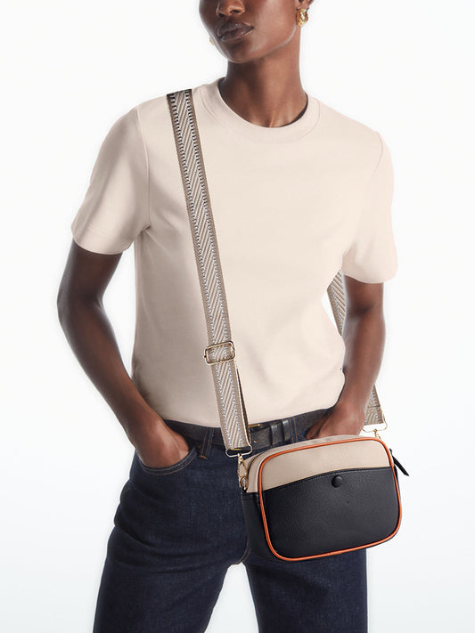 1625 outdoor casual camera bag wide strap crossbody purse