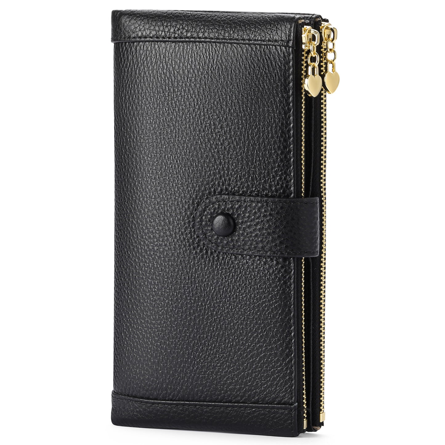 652 double zip long purse
