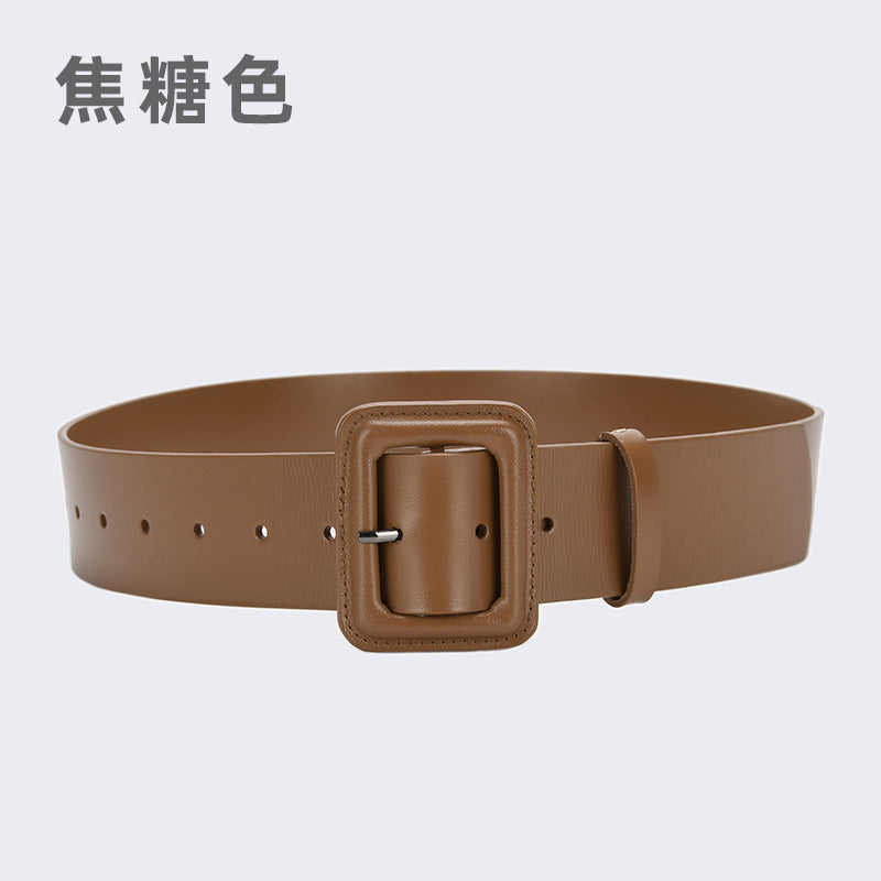 982 wide waist belt leather cummerbunds