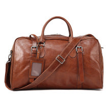 2458 High-end cowhide large travel bag
