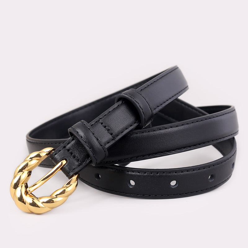 1904 2.5cm wide leather belt