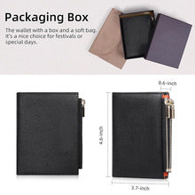 2673 double zipper short wallet