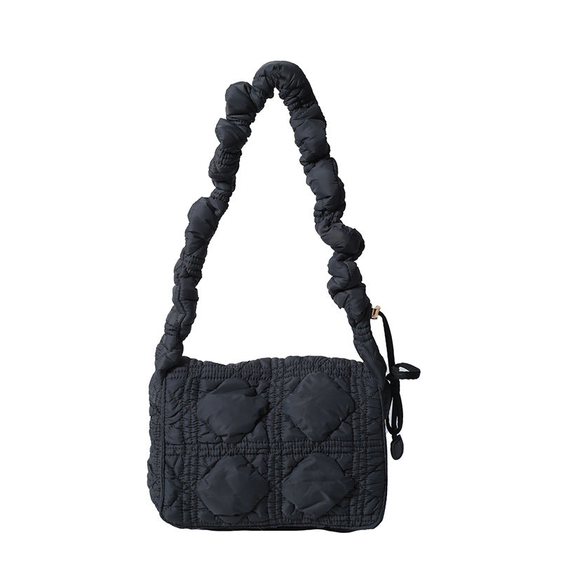 1668 nylong plaid crossbody bag