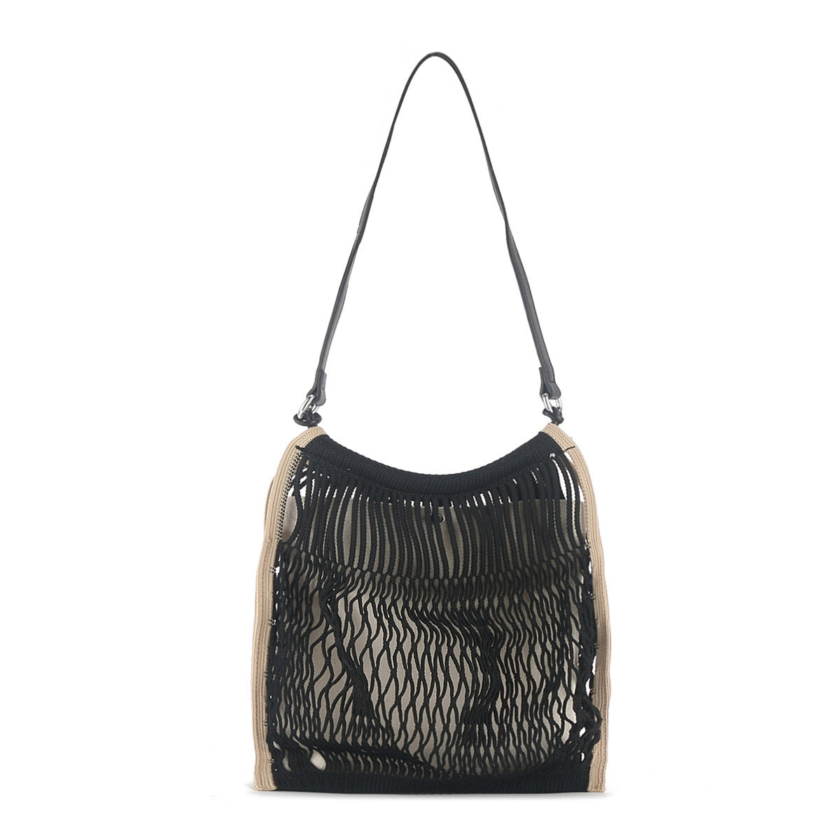 2373 mesh woven portable handbag