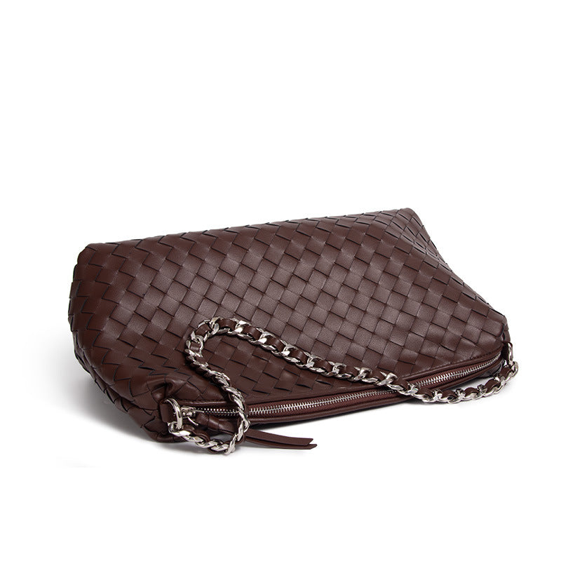 1885 handmade knit chain shoulder bag