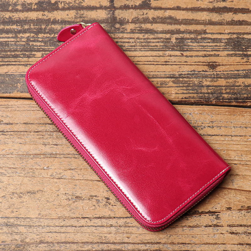 1064 casual solid long purse
