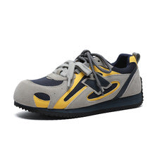 2452 genuine leather mesh casual sneaker