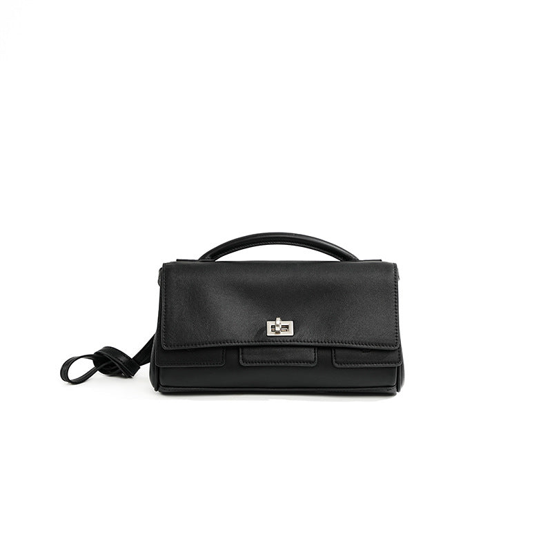 2359 genuine leather flap crossbody bag