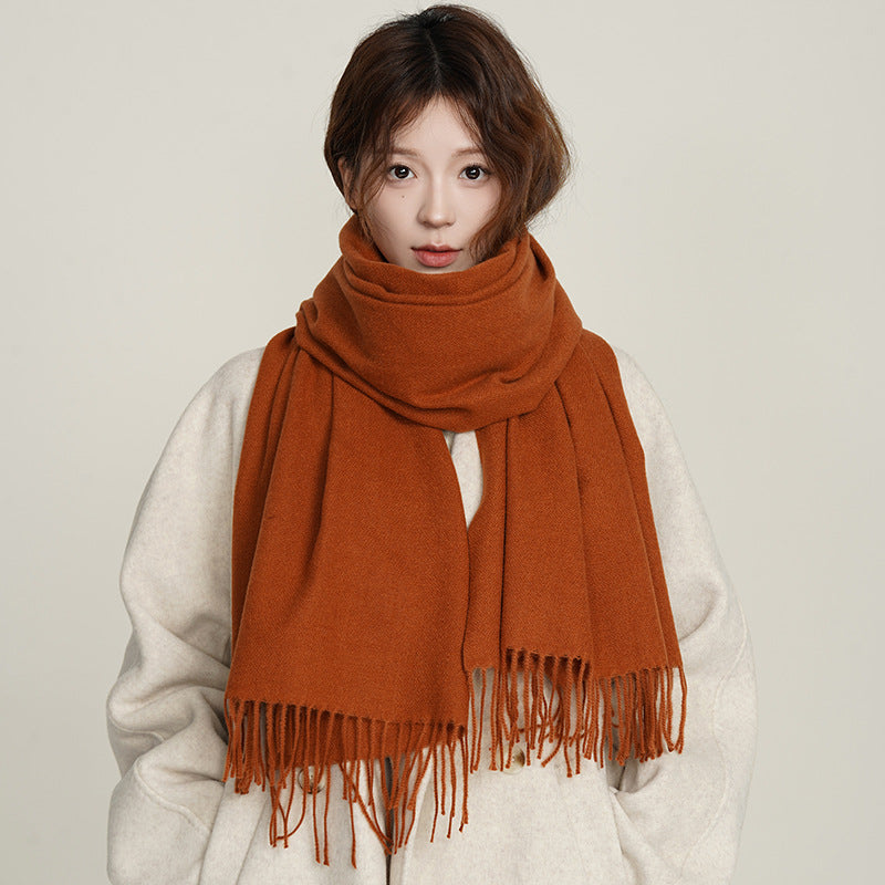 285 solid winter scarf